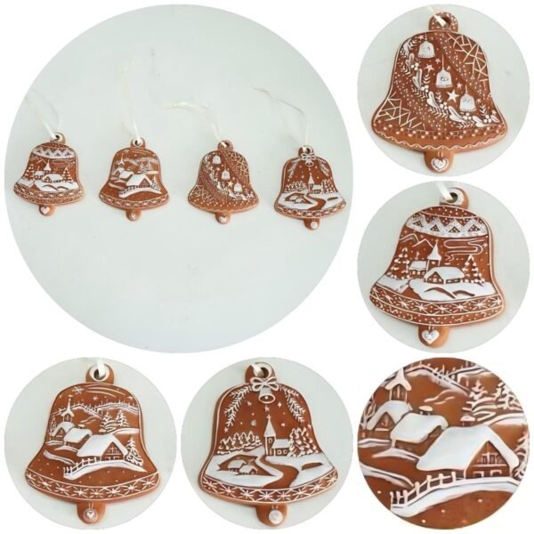 Christmas Gingerbread Bell Hanging - Image 3