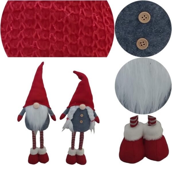 Christmas Gnome Decoration 2 Asst - Image 3