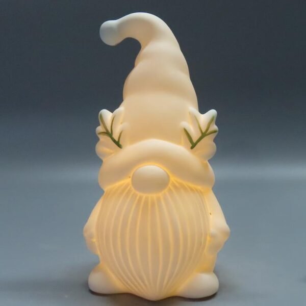 Ceramic White Gnome - Image 2