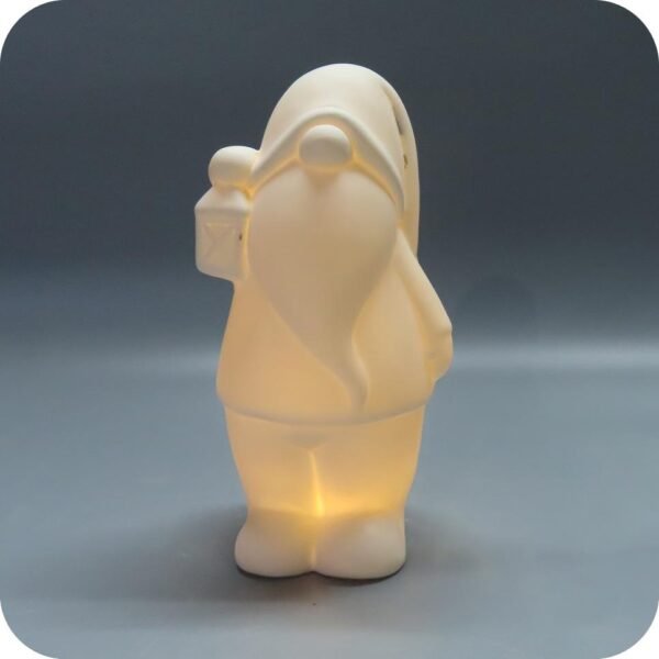 Ceramic White Gnome - Image 2