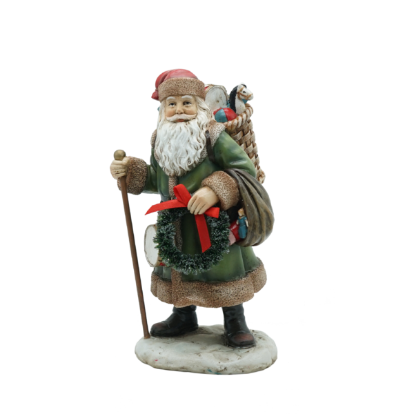 Santa Holding Walking Stick - Image 3