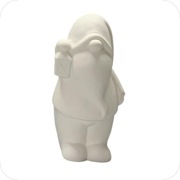 Ceramic White Gnome - Image 3