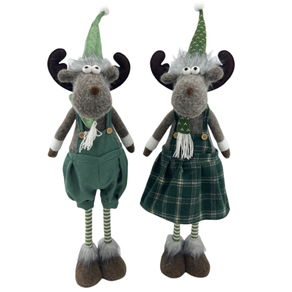 Green boy&girl reindeer - Image 2
