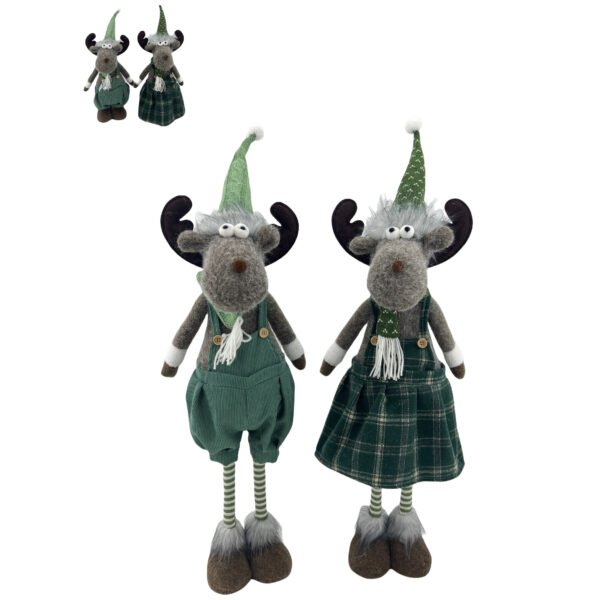 Green boy&girl reindeer - Image 3