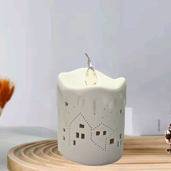 Ceramic LED White Lantern - Image 4